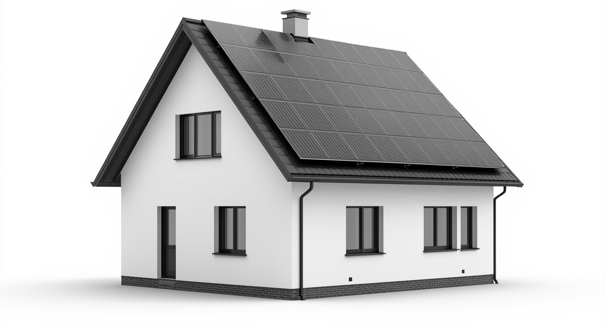 Haus mit Photovoltaikanlage